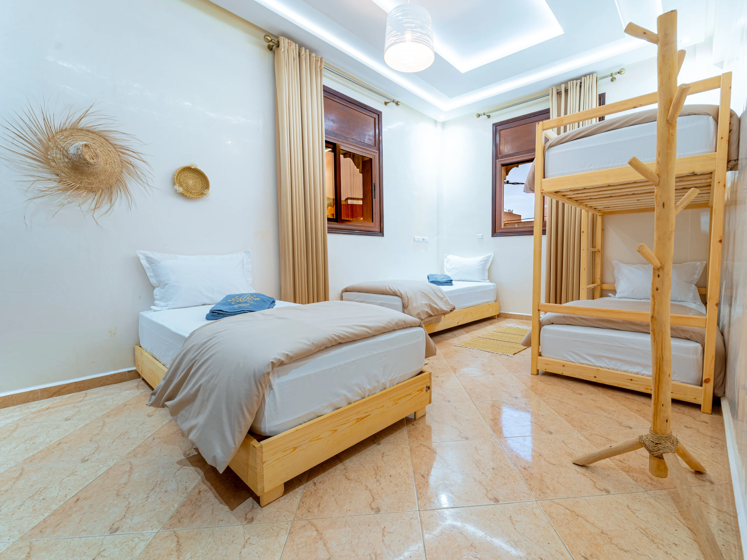 Imsouane private room at ROOTS Surf House Agadir Morocco with ocean vibes
